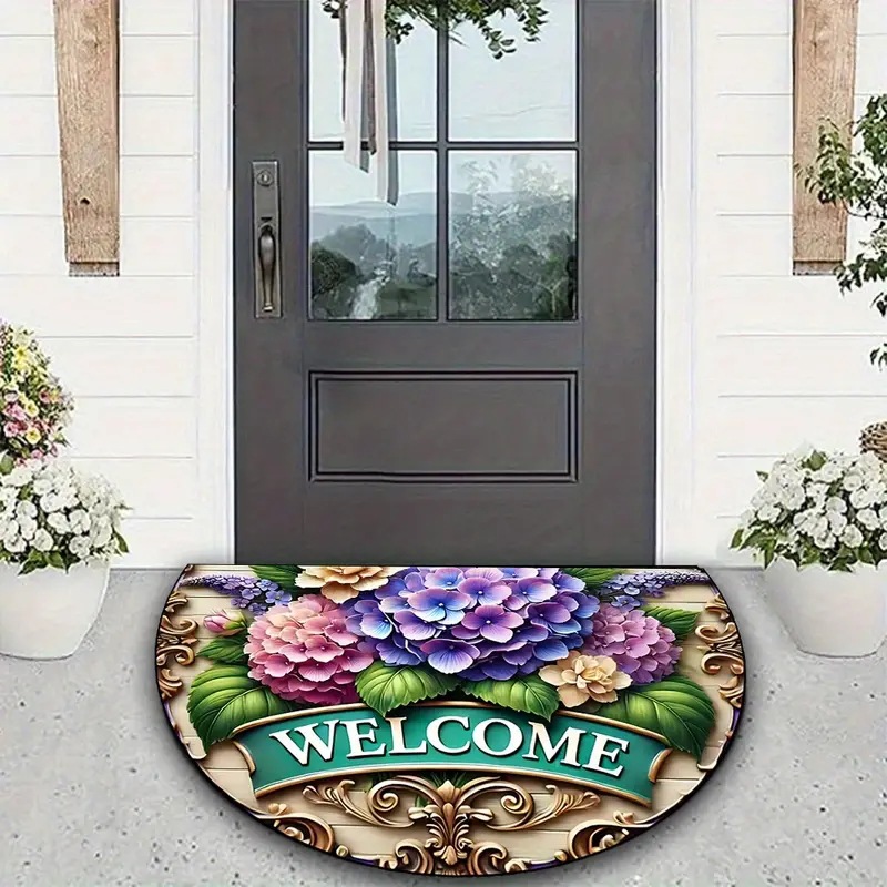 Cross-border Amazon temu retro American floor mat entrance door wear-resistant dirt-resistant floor mat crystal velvet floor mat