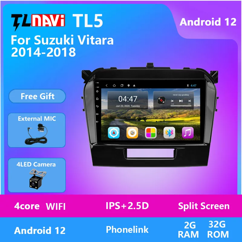 Подходит для Suzuki 2015-2016 Vitra GPS с камерой заднего вида, автомобильная навигационная система «всё в одном»