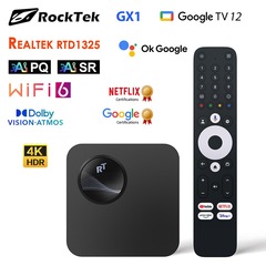 RockTek GX1 UHD Google TVBox Netflix Google Certified