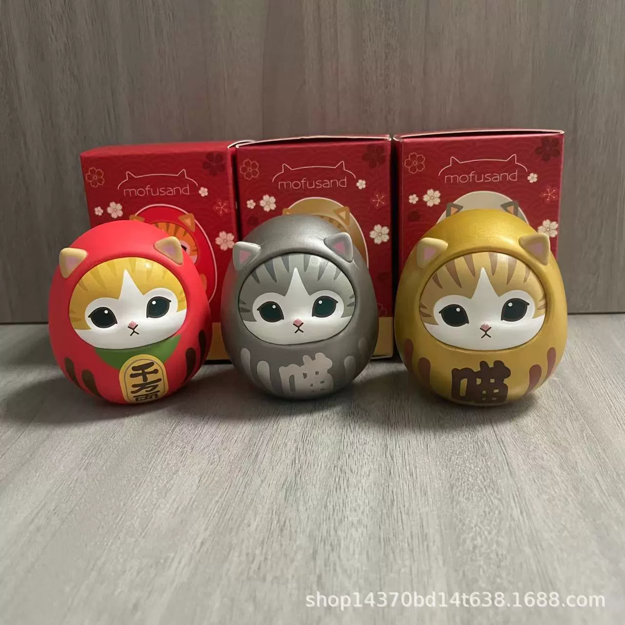 Фиксированный блind-бокс roly‑poly кот-дариума, мягкий винил коллекционная, 6 см