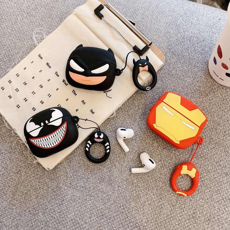 Iron Man Batman Suitable for AirPods Pro3 Apple Bluetooth Headphone Case 2/3/4 Generation Protective Cover 2025