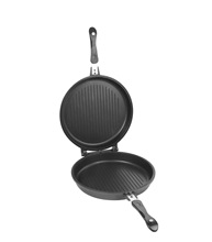 32cm�A���X���T��ճ��p�濾�Pdouble grill pan double fry pan