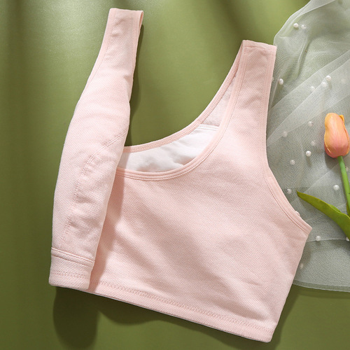 Zhangyan mother's underwear, non-wired cotton, thin, breathable, middle-aged and elderly pullover vest, large size bra, comfortable bra