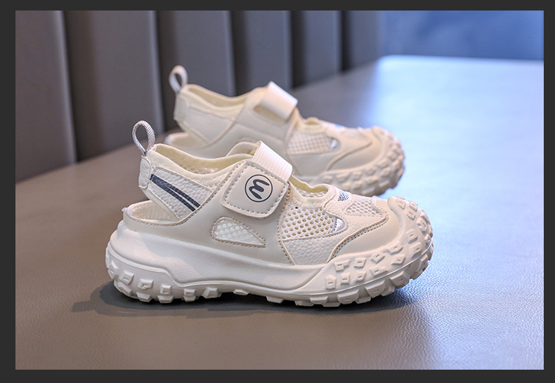 Kids Outdoor Sport Sandals With Closed Toe And Adjustable Straps_voghion.com
