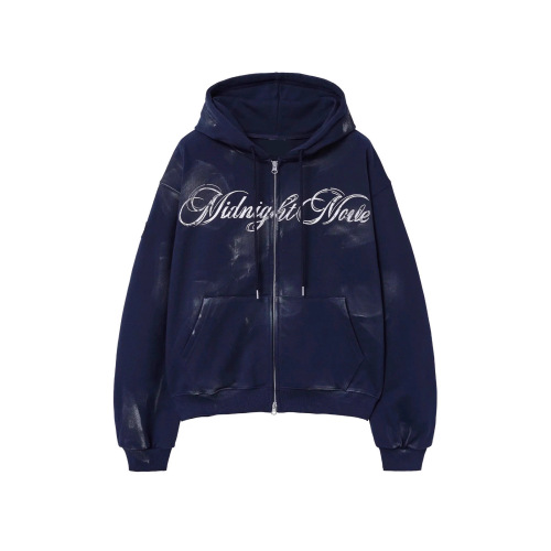 Amazon autumn and winter 2025 cross-border printed hooded men and women ins color contrasting zipper hoodie European and American fashion coat