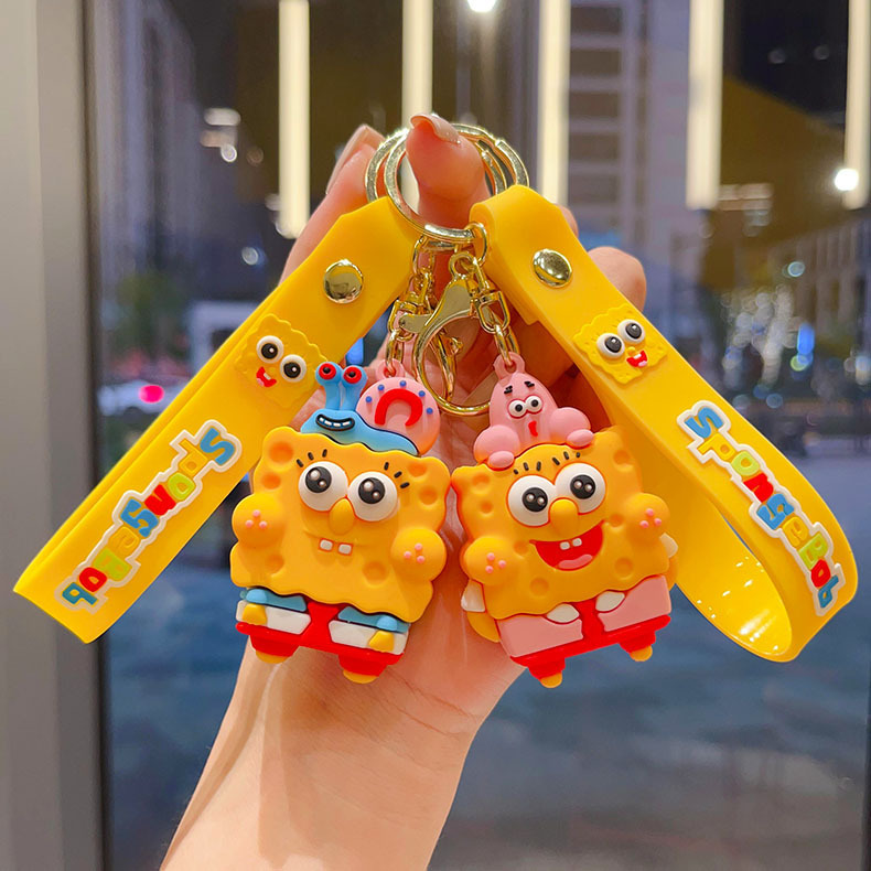 New Spongebob Keychain Cute Bag Doll Pendant Cartoon Paixing Couple Hanging Gifts Wholesale New Spongebob Keychain Cute Bag Doll Pendant Cartoon Paixing Couple Hanging Gifts Wholesale