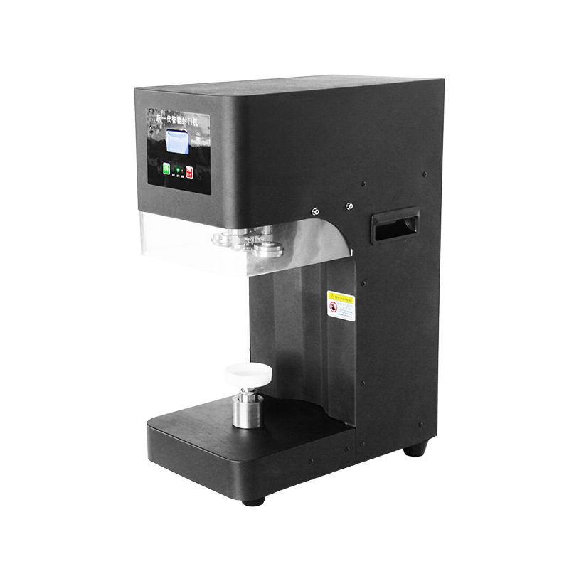 Máquina de sellado de latas totalmente automática máquina de sellado de latas bebida de té con leche comercial tapa de plástico y aluminio tapa de hojalata máquina inteligente de sellado de latas
