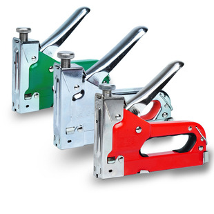 Cross-border dedicated manual three-purpose nail gun T nail code nail U-shaped woodworking oil painting decoration nail gun household metal