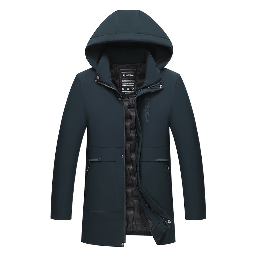 Abrigo acolchado de algodón para hombres de mediana edad engrosado chaqueta acolchada de algodón cálido de longitud media abajo Abrigo acolchado de algodón abrigo de invierno de mediana edad y ancianos ropa de invierno papá