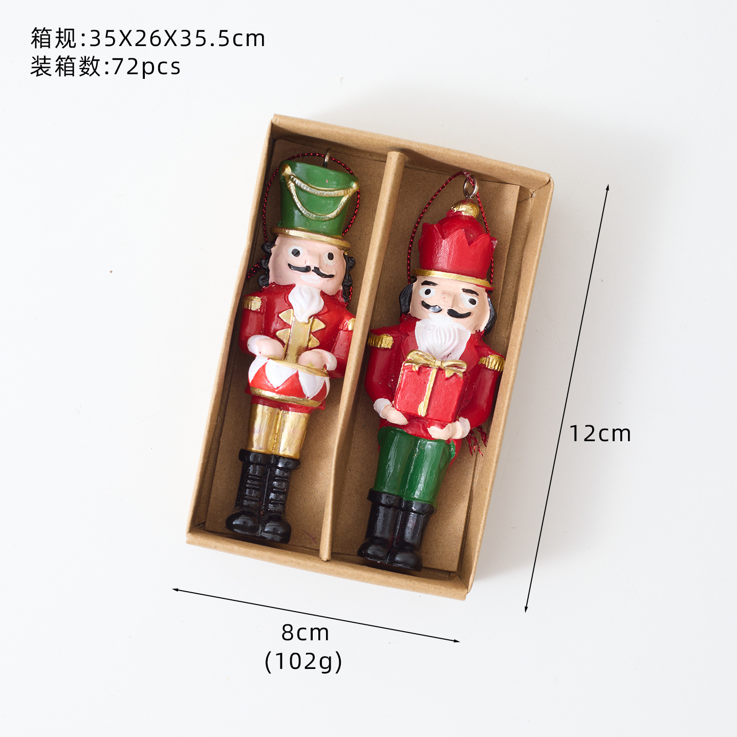 Lote transfronterizo adornos de caja de nuez adornos navideños adornos de árbol de Navidad adornos de mesa accesorios de decoración de escena