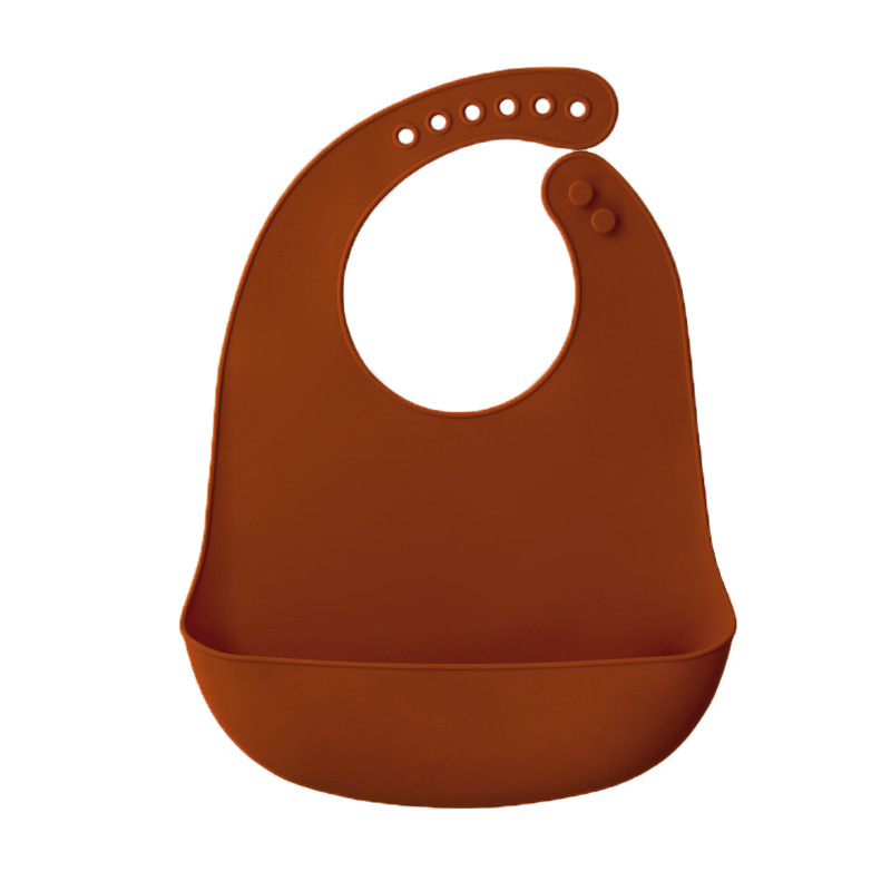 Bebé transfronterizo babero de silicona bebé de 1 año de edad bebé ultra-Delgado babero de silicona impermeable fácil-claro babero del bebé