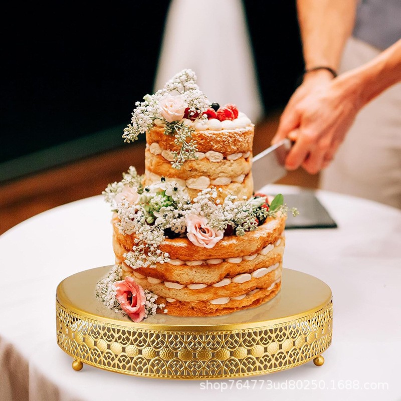 Platos de pastel de oro, props de fotografía de alimentos, bodas europeas, estantes de pastel de hierro forjado, mesa de postres, platos de bocadillos creativos