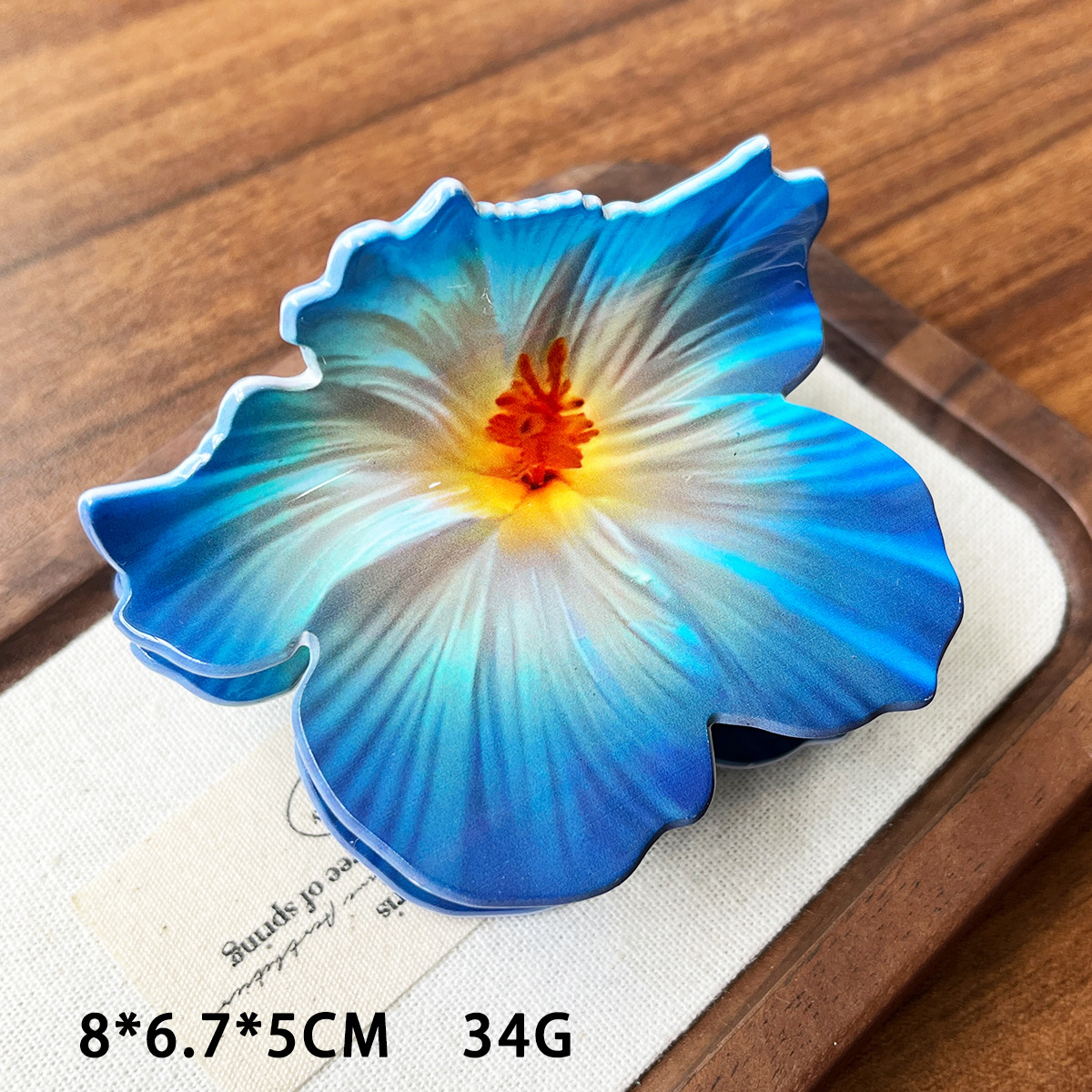 Ácido acético imitación de 10 cm nuevo imitación Fusarium flores clip de pelo vacaciones de turismo de playa fotos flores creativas DIY