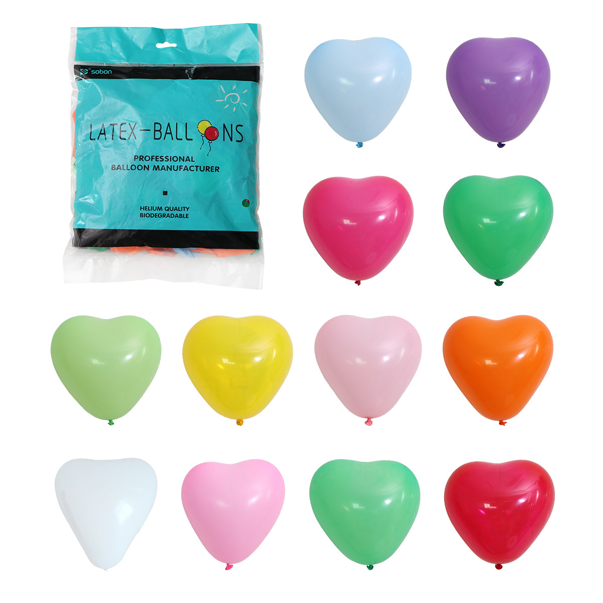 Globo de amor de 10 pulgadas en forma de corazón, decoración de boda, cumpleaños, fiestas decorativas, decoración de globo en el sitio