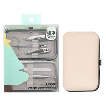 UUYP跨境便捷防飞溅指甲钳套装盒装6件套家用指甲钳修脚美甲工具