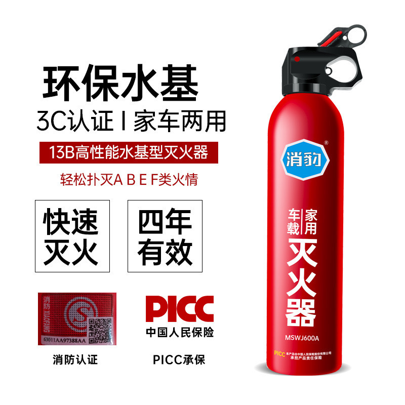 Xiao Bao 13B 자동차 물 기반 소화기 자동차 개인 자동차 작은 편리한 자동차 연간 검사 소방 장비 정품