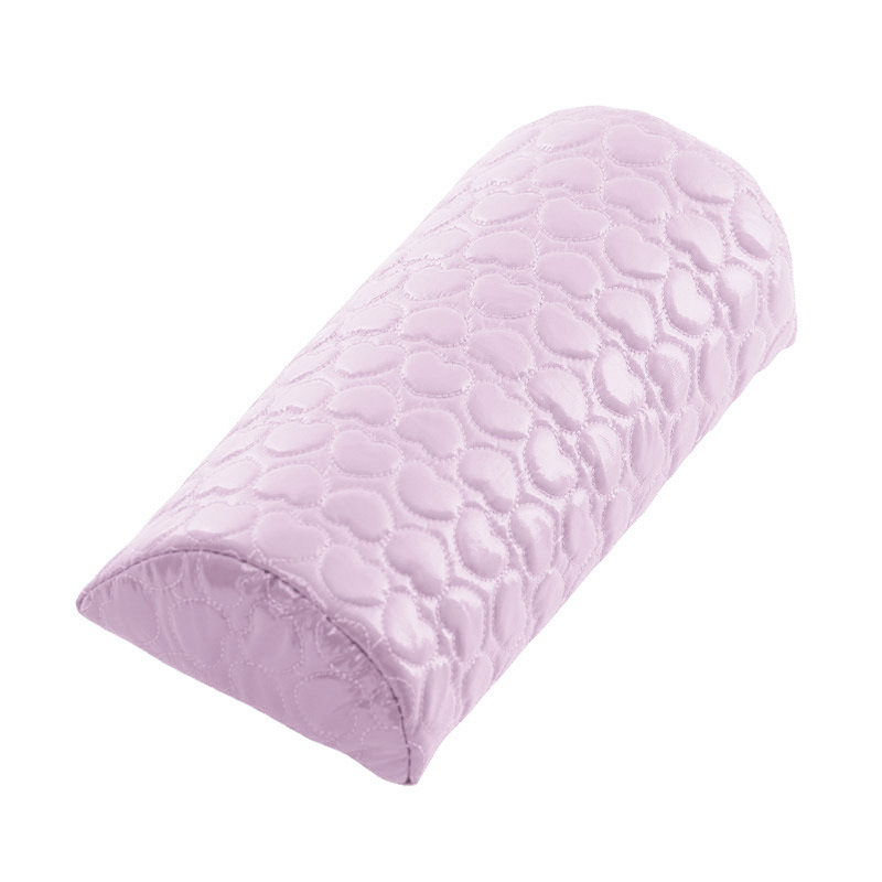 Manicura mano almohada amor Plaid patrón mano almohada tela de cuero manicura mano almohadilla semicírculo extraíble almohada mano