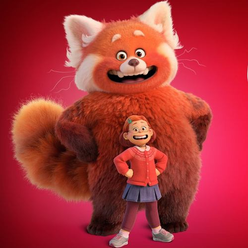 turning red plush青春变形记mei mei plush浣熊公仔玩偶毛绒玩具
