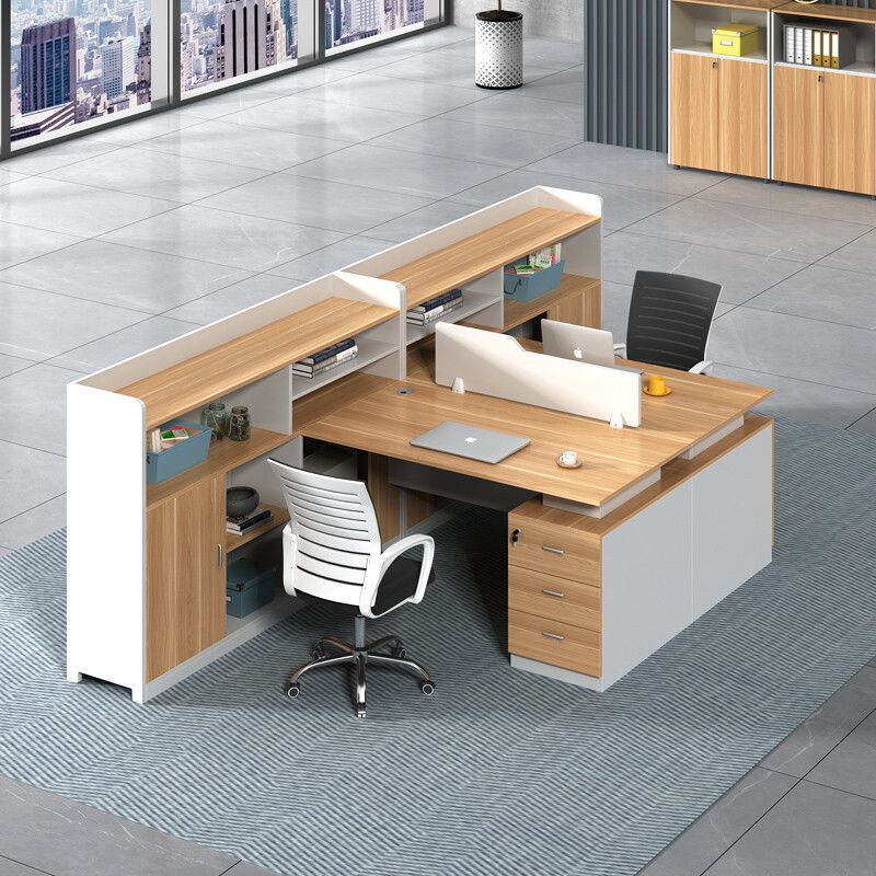 Staff Desks Are Simple and Modern, 4-Person and 6-Person Office Computer Desks, Workstation Table and Chair Combinations