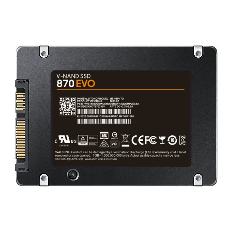 SSD-870EVO встроенный 2,5-дюймовый твердотельный накопитель расширение до 1ТБ-4ТБ высокоскоростная передача расширения
