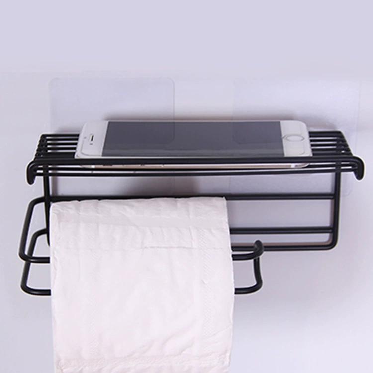 Настенная стойка для туалета без перфорации, креативная стойка для салфеток для ванной, стойка для туалетной бумаги в рулонах, стойка для мобильного телефона