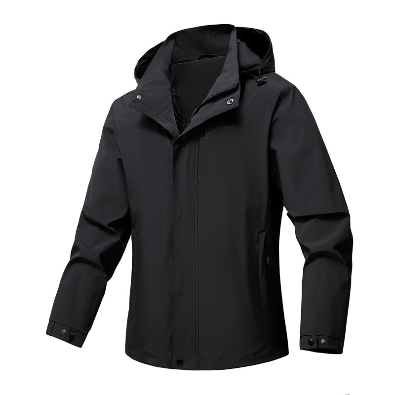 Hombres y mujeres de bolsillo chaqueta impermeable al aire libre chaqueta de trabajo delgada chaqueta de montaña ropa de montaña