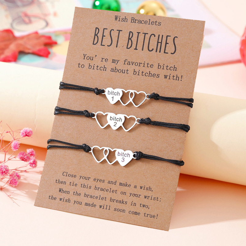 Cross-Border Amazon Couple Bracelet Set Creative Stainless Steel Heart-Shaped Pair Valentine's Day Braided Bracelet Bracelet Cross-Border Amazon Couple Bracelet Set Creative Stainless Steel Heart-Shaped Pair Valentine's Day Braided Bracelet Bracelet