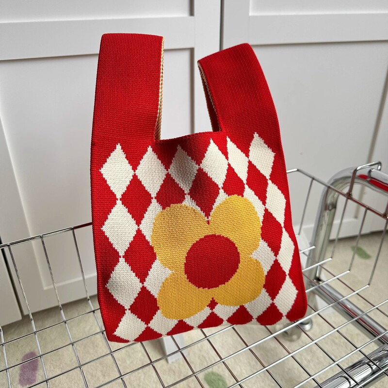 高颜値おめでたいギフトバッグニットハンドバッグ結婚お土産バッグキャンディーバッグ祝日作成ギフトバッグ卸売り|undefined