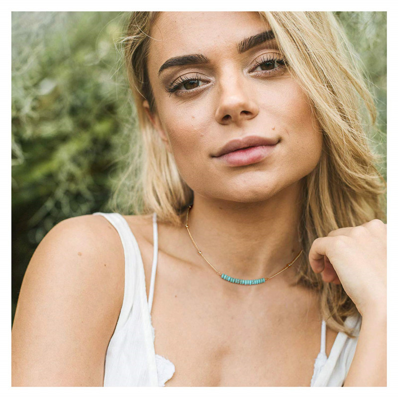 Simple Style Geometric Copper Necklace Beaded Copper Necklaces