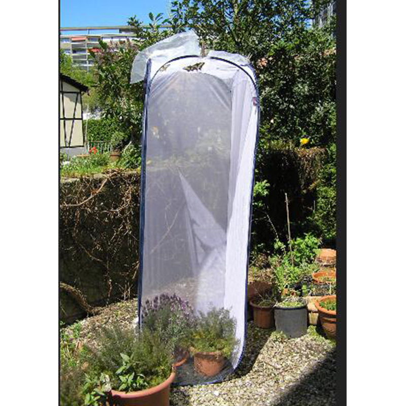 Jaula de mariposa directa de fábrica red de insectos jaula de mascotas plántulas de transmisión de luz caja de cría jaula de insectos plegable