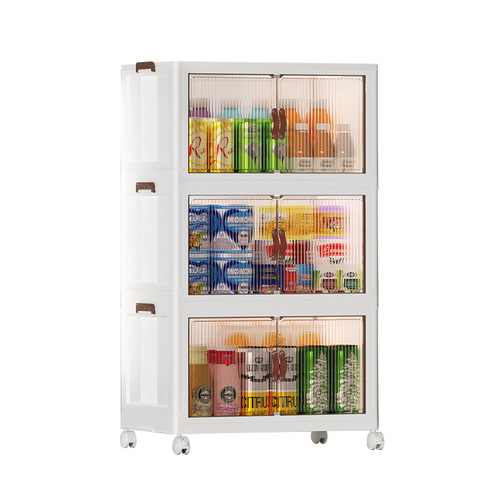 Foldable storage cabinet, home clothes, children's snacks, living room, baby wardrobe storage storage box