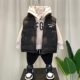 Autumn and Winter new children's vest boys and girls baby thickened warm fashion letter printed down cotton vest outer wear