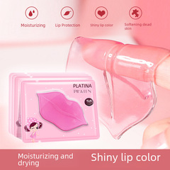 Pratina Collagen Lip Mask Sheet Single Piece - Refreshing Lip Moisturizing and Shining Lip Mask