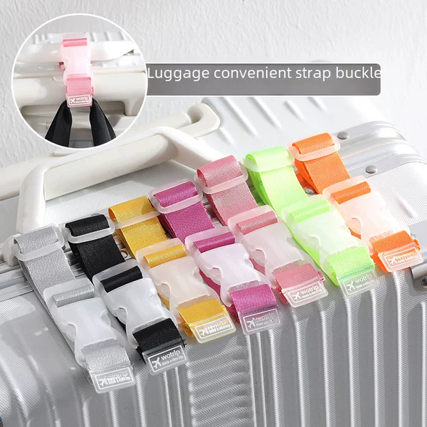 Cross-Border Supply Travel Trolley Bag External Buckle Strap Portable Clip Buckle Lanyard Luggage Anti-Lost Strap