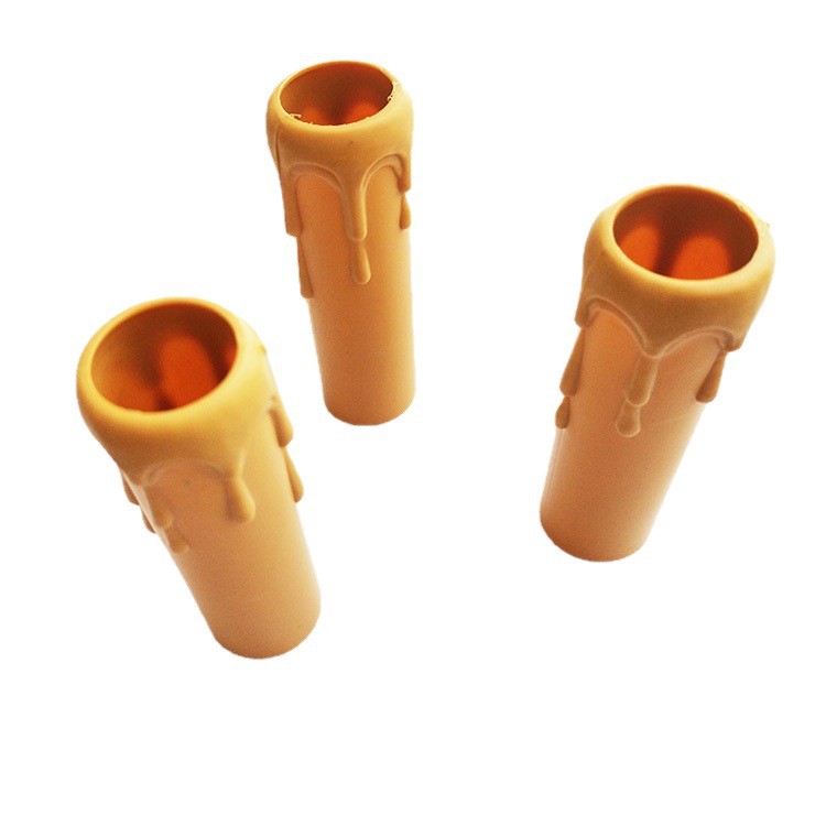 Guangdong Dongguan Longsan piezas de plástico estándar suministro de la fábrica de material PP tubo de vela lágrima 25*85 tubo de vela amarilla