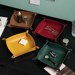 家庭用リビングルームの鍵収納ボックスのデスクトップの雑物整理収納ボックスの棚の化粧品の口紅のトレーの置物