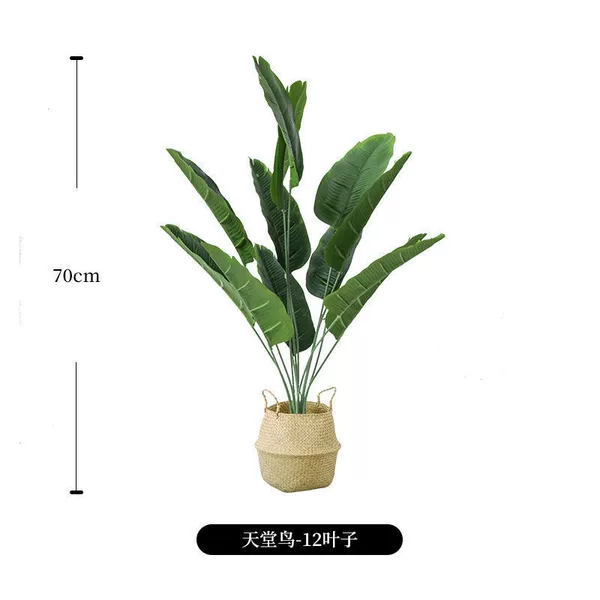 Desktop display: 70cm bird of paradise + free Nordic basket
