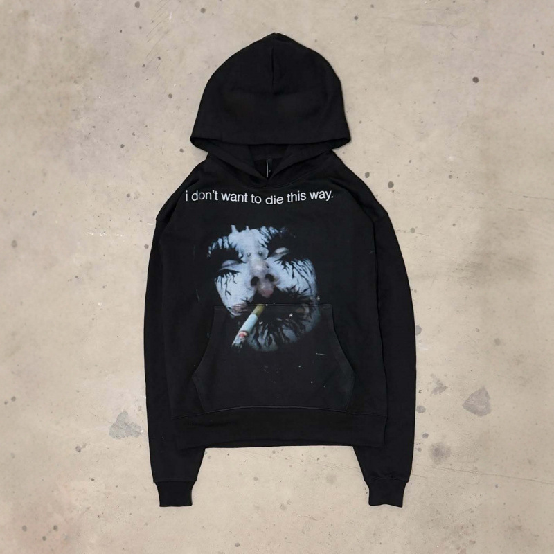 European and American Cross-Border Wholesale Personalized Printed Sweatshirt Long-Sleeved Pullover Hoodie Retro Jacket Street Fashion Y2K