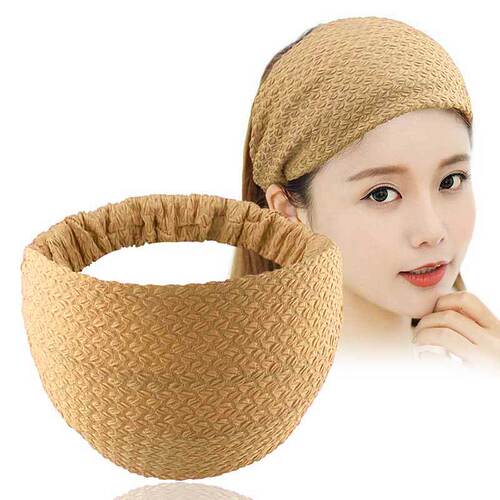 New Wide-Brim Hemispherical Fringe Lace Double Elastic Washable Hair Clip Headband for Women Windproof Postpartum Head Scarf