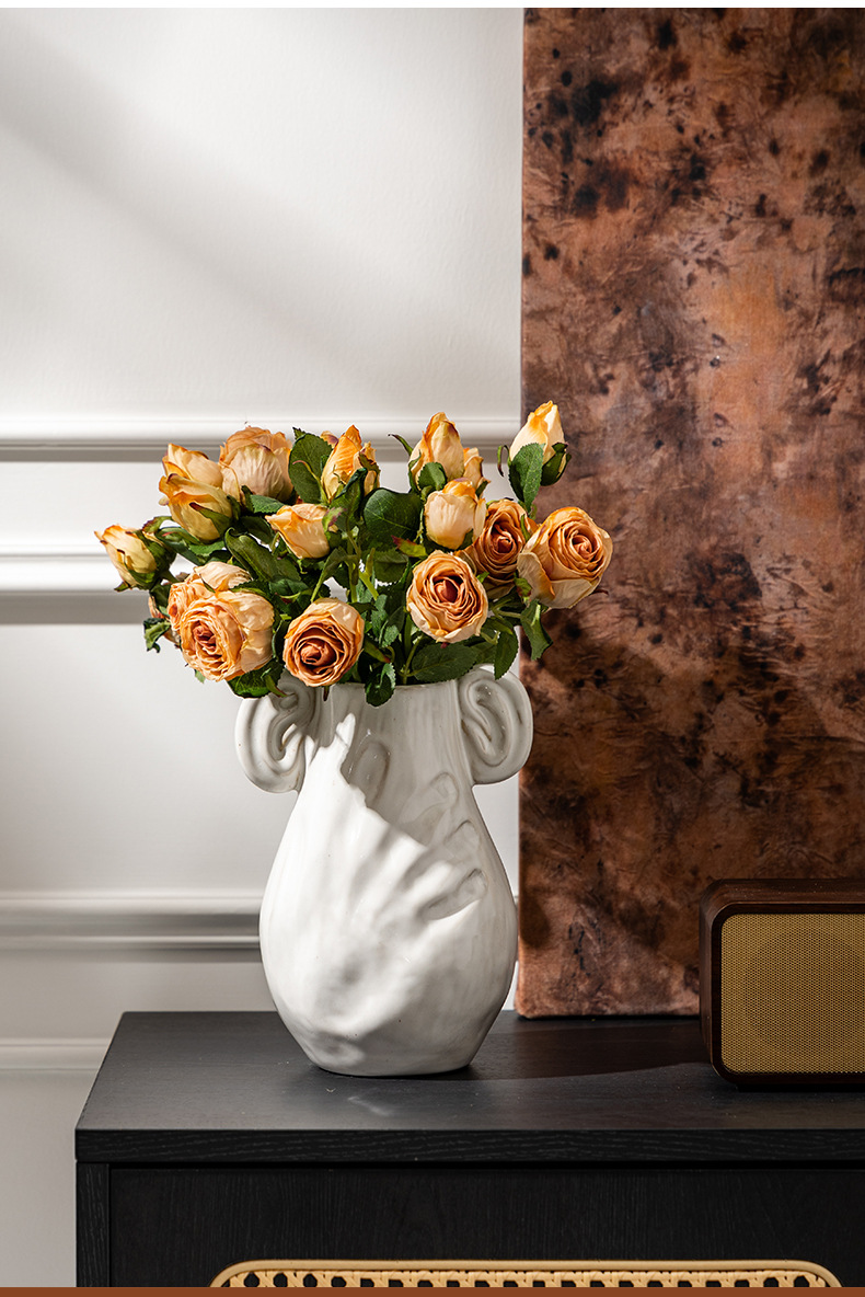 Advanced Sense Ceramic Vase Office Entrance Decoration Living Room Flower Arrange Home Accessories Bloemen Deko Decoratie Blumenstrauß_voghion.com