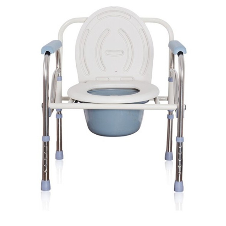 Fabricantes de sillas de baño plegables de acero inoxidable, inodoros móviles para ancianos, inodoros para mujeres embarazadas, sillas de baño auxiliares para discapacitados