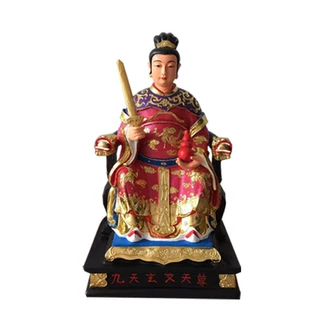 虫王神像图片蚕神树脂玻璃钢塑像图片彩绘贴金河南佛像厂直销
