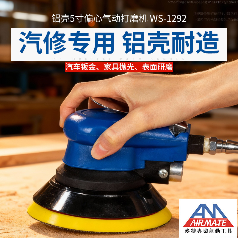 偏心式5寸气动打磨机汽车美容干磨机抛光机气磨机砂纸机WS-1292