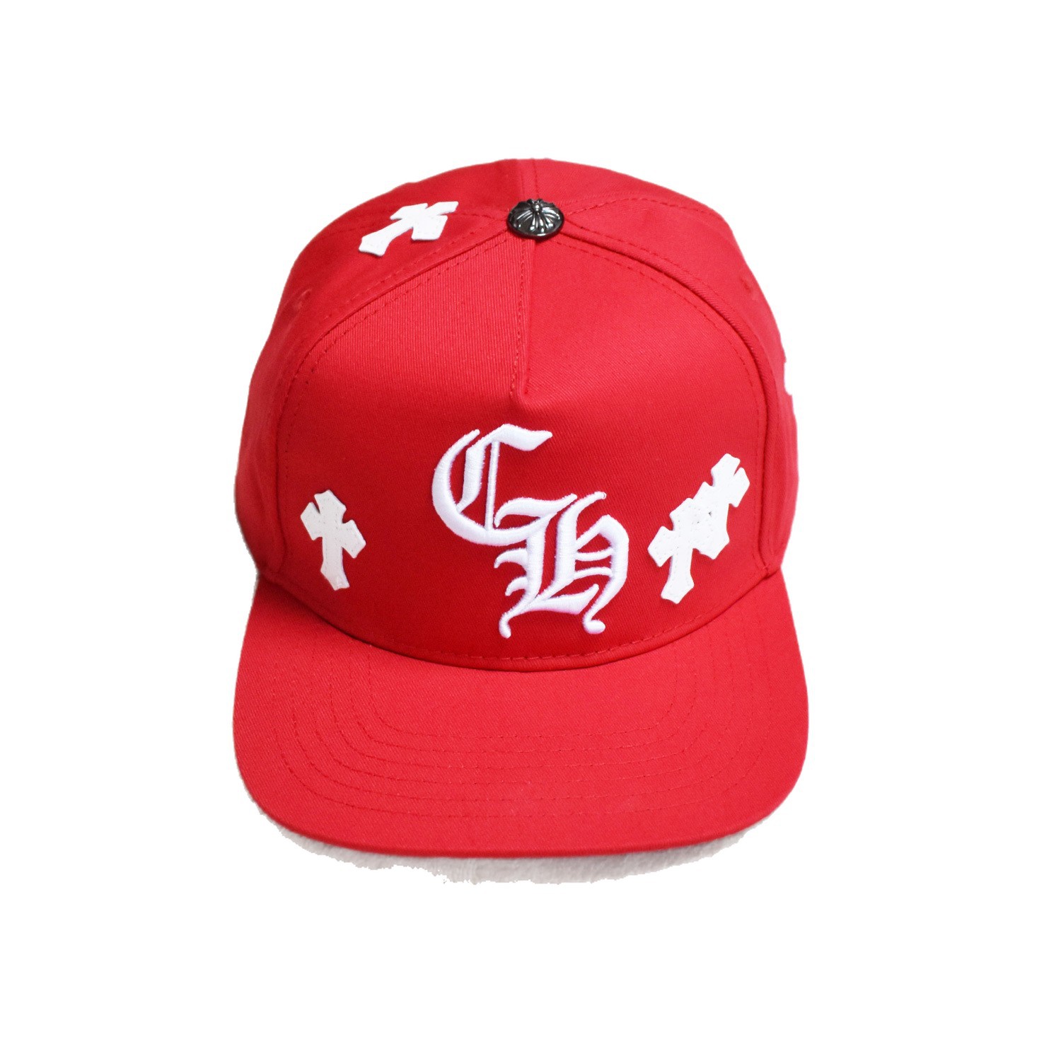 Europa y América marca de moda CHROME Corazón de plata sombrero de béisbol con insignia de cruz gorra de sol para hombres y mujeres