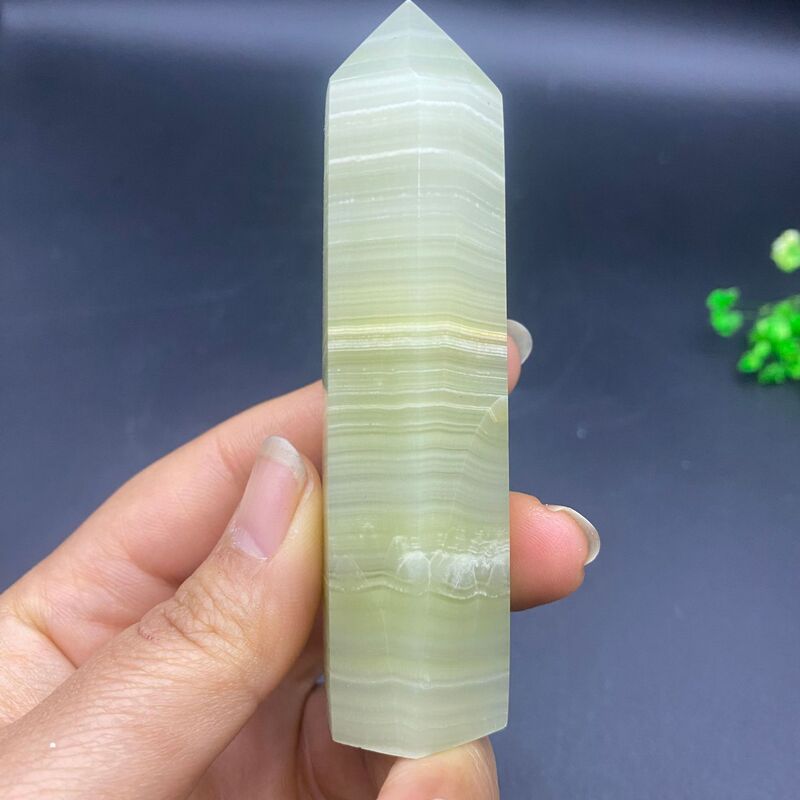 天然阿富汗玉柱子小摆件水晶雕刻件桌面摆件手工雕刻件装饰 买一送一 图 7