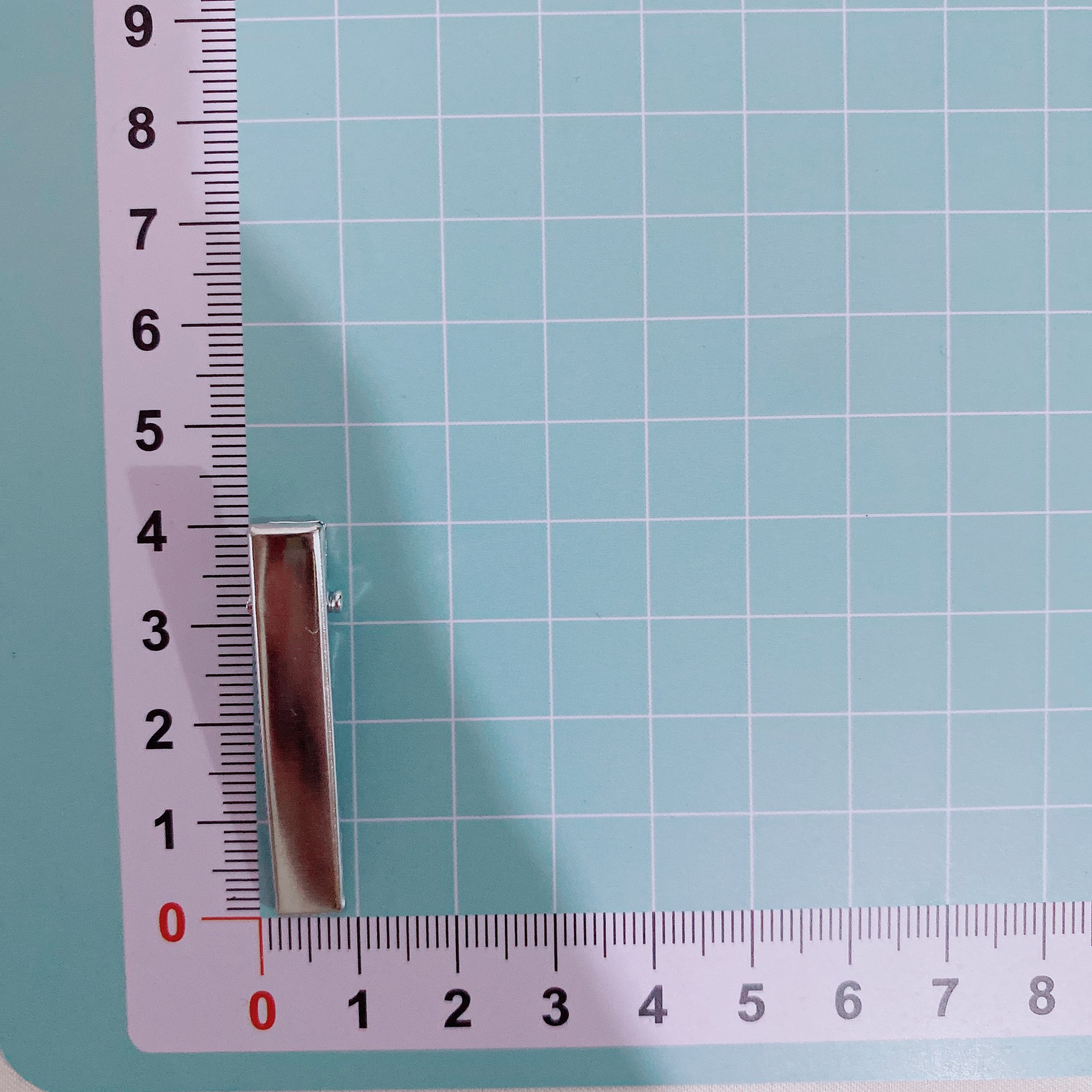 4cm 실버 (사각형 머리핀)