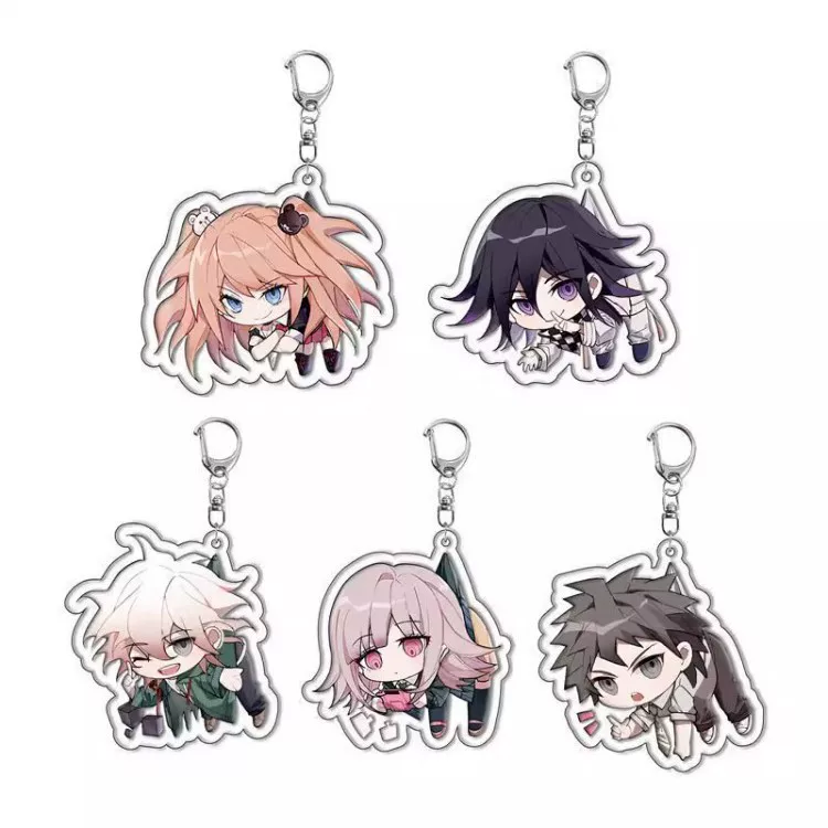 Акриловый брелок (Danganronpa) в стиле чиби, подвеска 5 см, двусторонний акрил