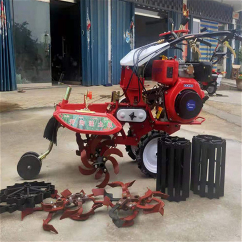 升级款起垄施肥开沟机 药材葱姜开沟培土机 多功能松土旋耕机