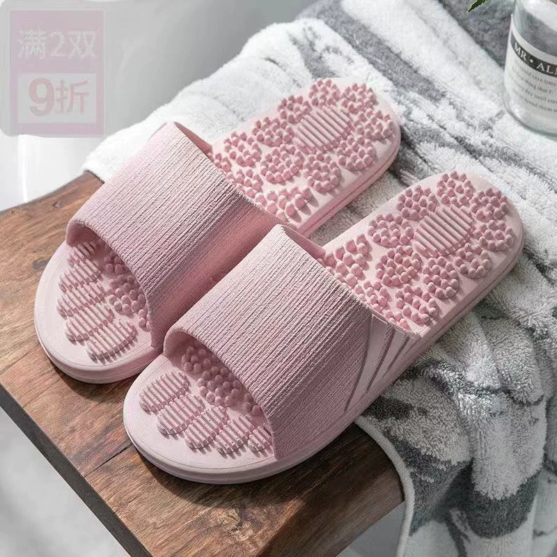 Zhulikang домашние массажные тапочки, летние домашние нескользящие тапочки для ванной комнаты для пары, мужская и женская обувь с мягкой подошвой для массажа ног