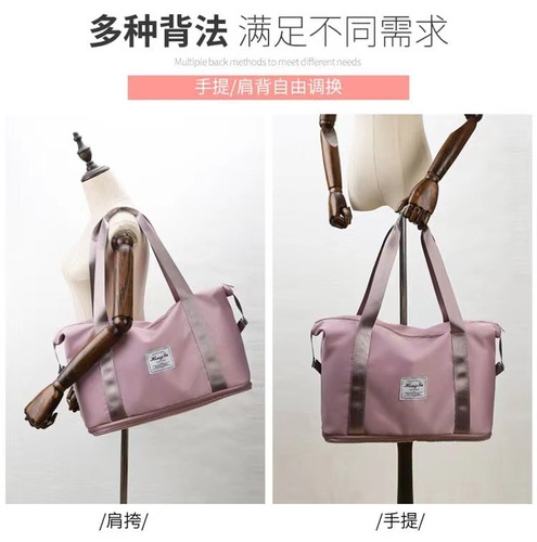 Manufacturer wholesale cross-border large capacity fitness bag Oxford waterproof duffel bag handbag dry and wet separation sports shoulder